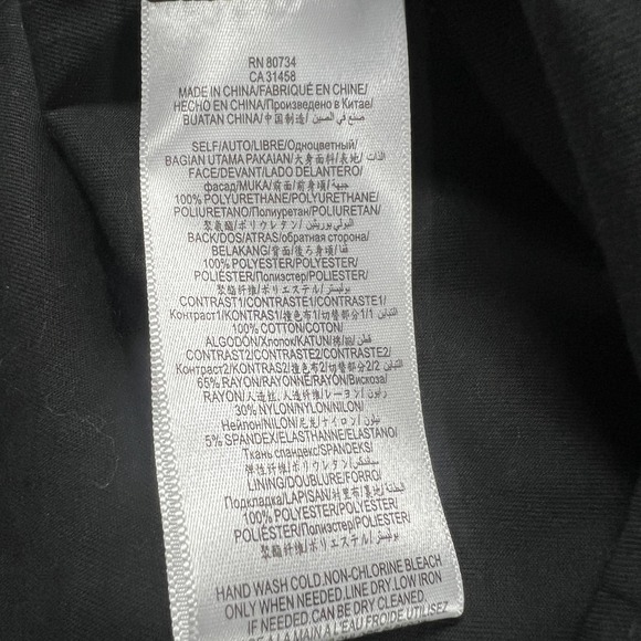 BCBG Womens Office Goth Faux Leather Top Sz XXS Black Sleeveless City Girl 2010s - Picture 9 of 10